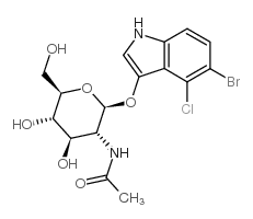 5609-91-6, 5-Bromo-4-chloro-3-indolyl 2-acetamido-2-deoxy-b-D-glucopyranose,  CAS:5609-91-6