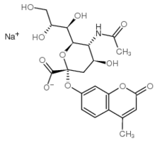 76204-02-9, 4-Methylumbelliferyl N-acetyl-a-D-neuraminic acid sodium salt, CAS:76204-02-9