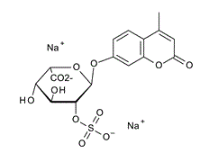 1045020-74-3 ,  4-Methylumbelliferyl a-L-idopyranosiduronic acid 2-sulphate disodium salt