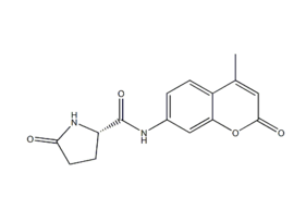66642-36-2 , L-Pyroglutamic acid-AMC ; L-Pyroglutamic acid 7-amido-4-methylcoumarin