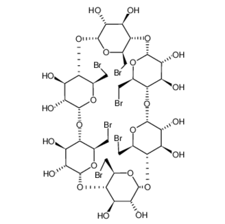 53784-82-0 , Hexakis-(6-bromo-6-deoxy)-a-cyclodextrin ; 6-Bromo-6-deoxy-a-cyclodextrin
