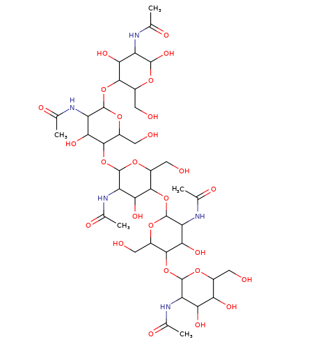 N,N',N'',N''',N''''-Pentaacetyl chitopentaose,  CAS:36467-68-2