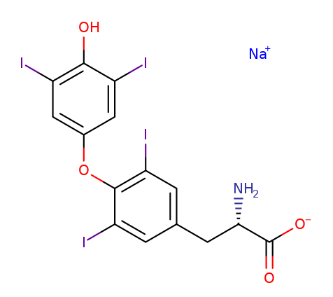 55-03-8 , Levothyroxine sodium, T4, CAS:55-03-8